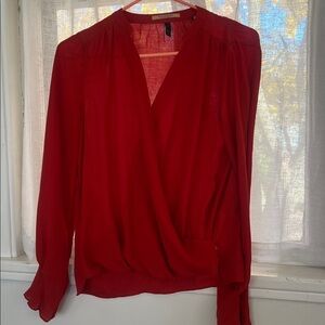 Scotch and soda wrap front blouse long sleeve